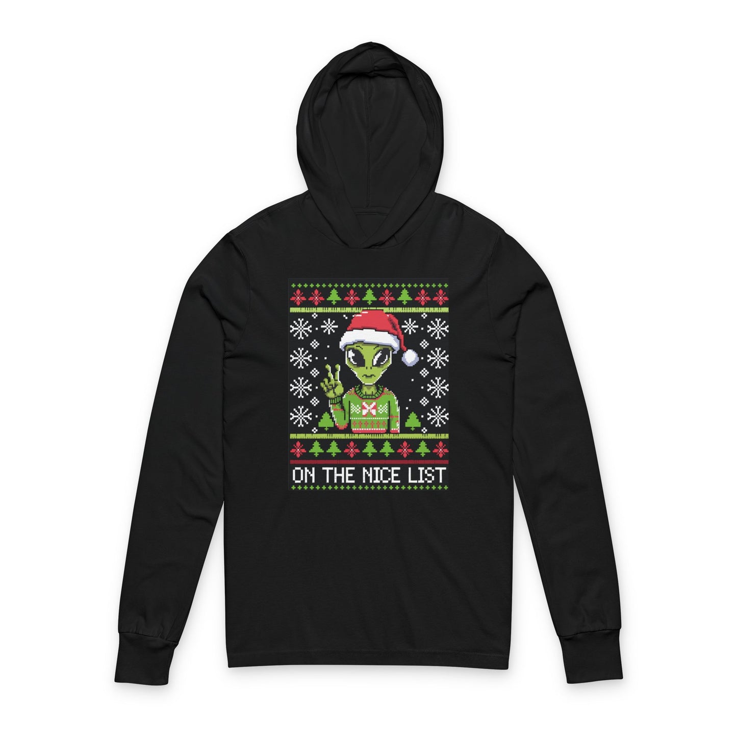 Green Alien Hooded Tee - Unisex
