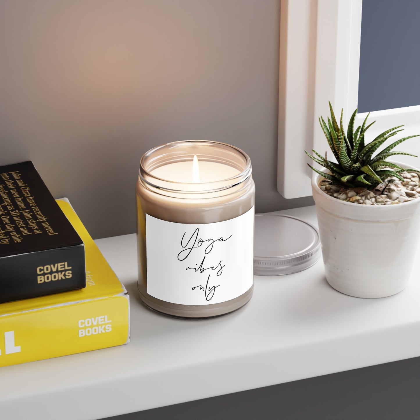 Vela de soja perfumada Yoga Vibes Only