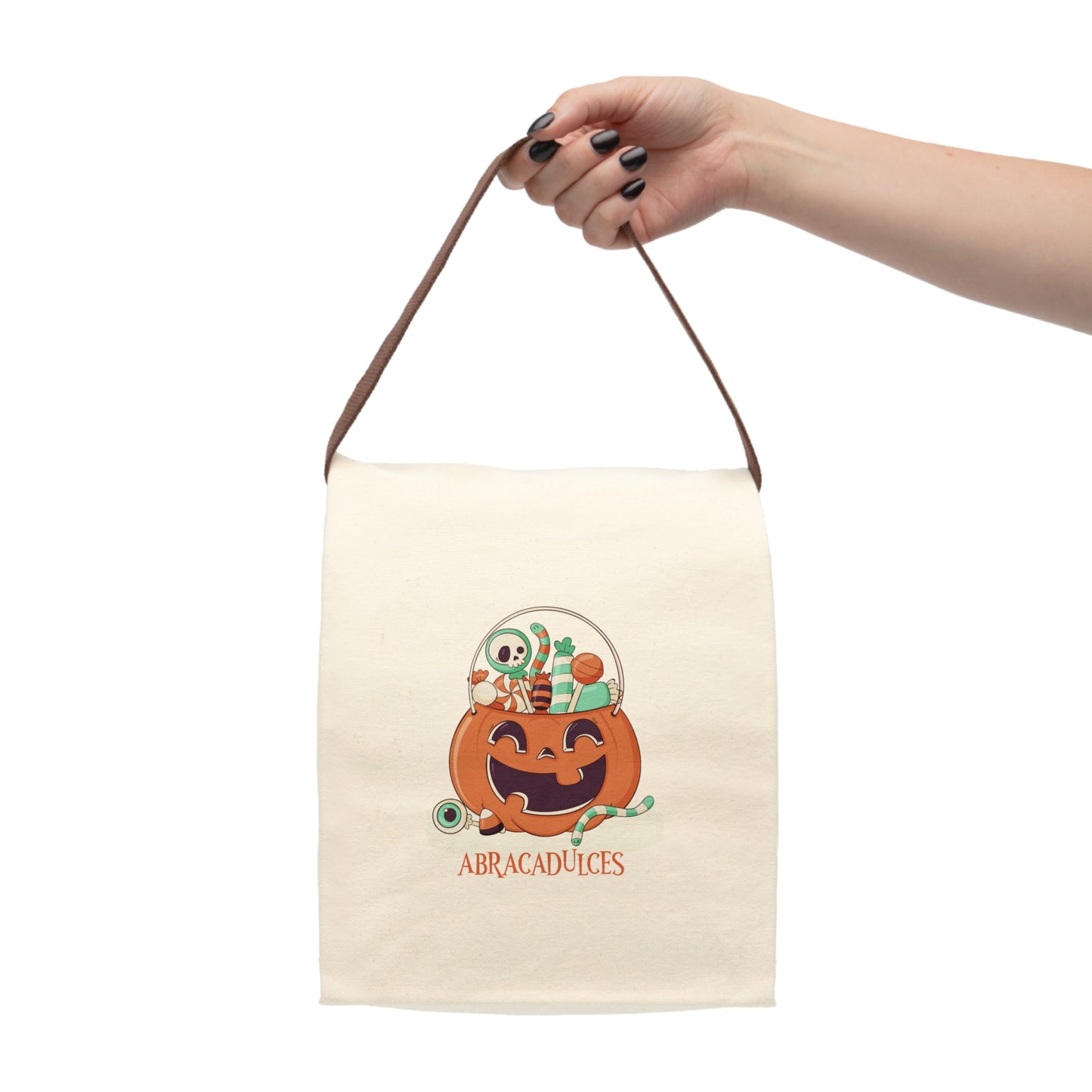 Bolsa de lona para almuerzo de Halloween.