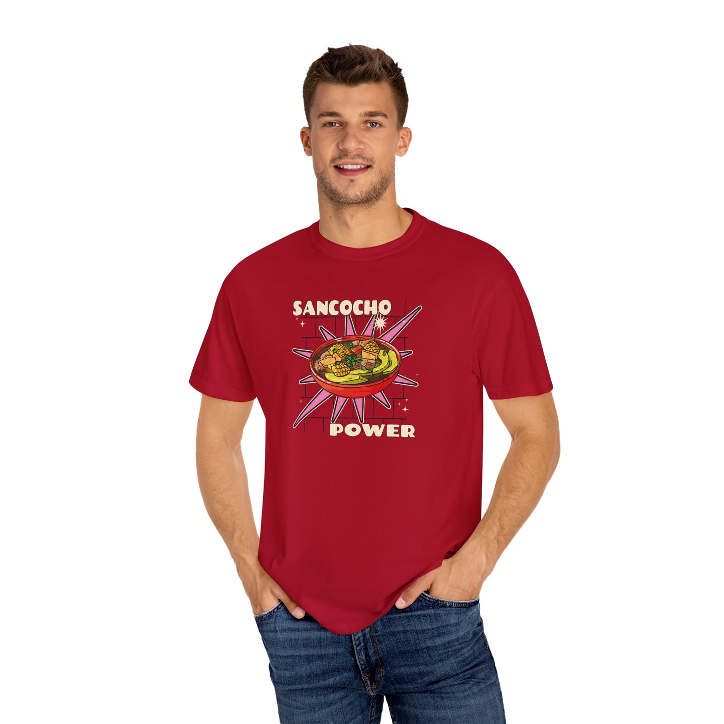 Sancocho Power Colombia Unisex T-Shirt - Vibrant and Fun Culinary Wear