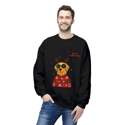 Woof Christmas Sweatshirt Unisex