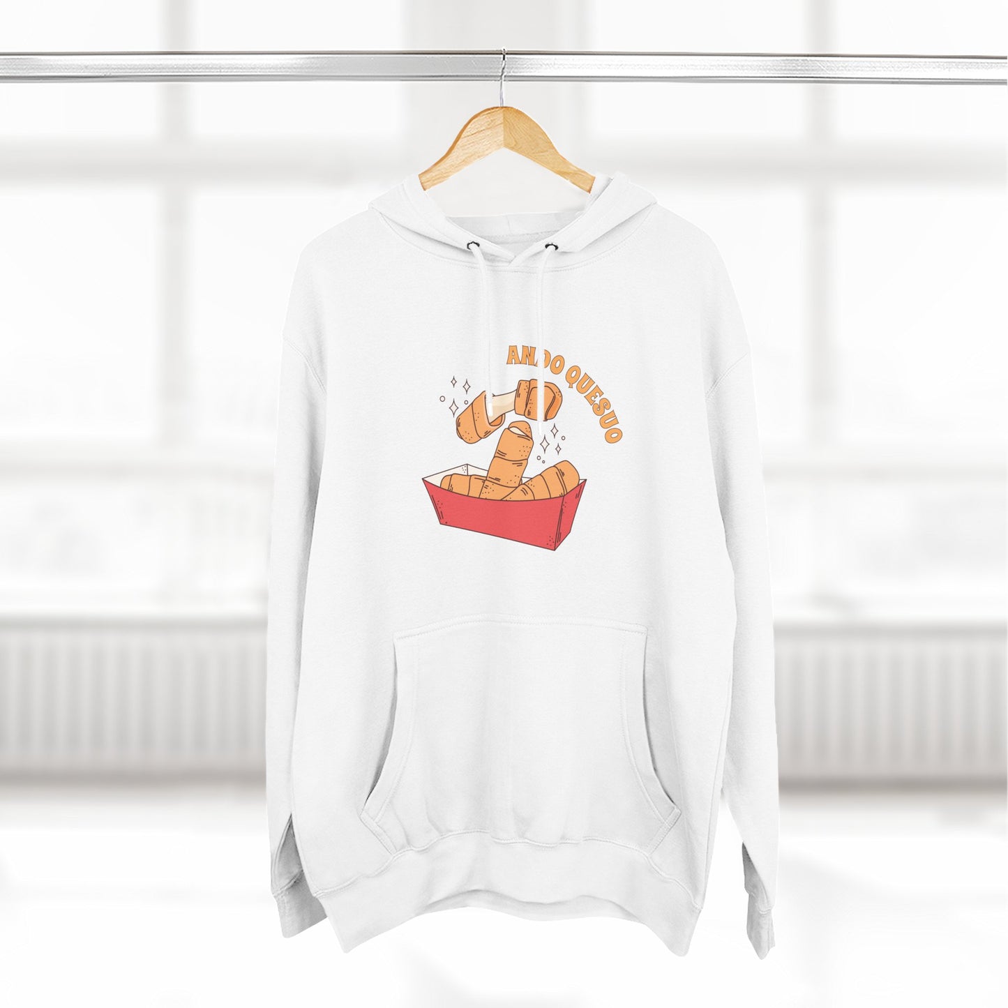 Playful Three-Panel Fleece Hoodie - Perfect for Cozy Days and Fun Gatherings