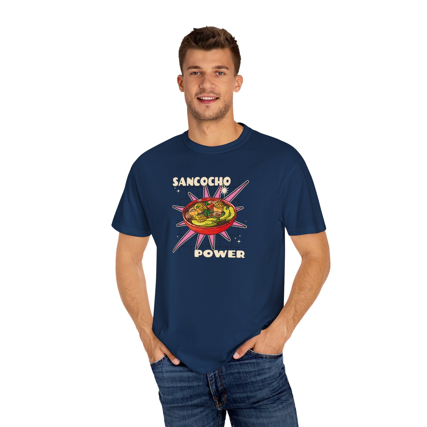 Sancocho Power Colombia Unisex T-Shirt - Vibrant and Fun Culinary Wear