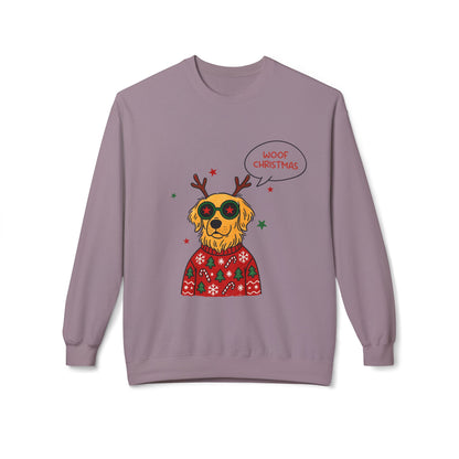 Woof Christmas Sweatshirt Unisex