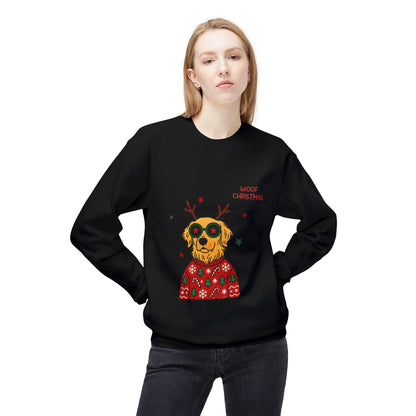 Woof Christmas Sweatshirt Unisex