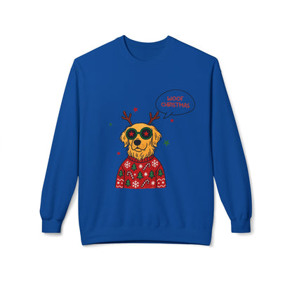Woof Christmas Sweatshirt Unisex