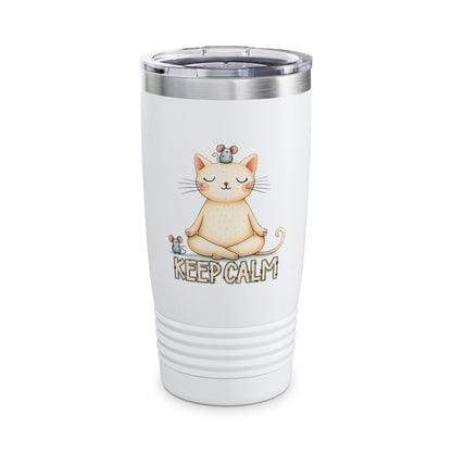 Vaso de cuello anillado Keep Calm Cat