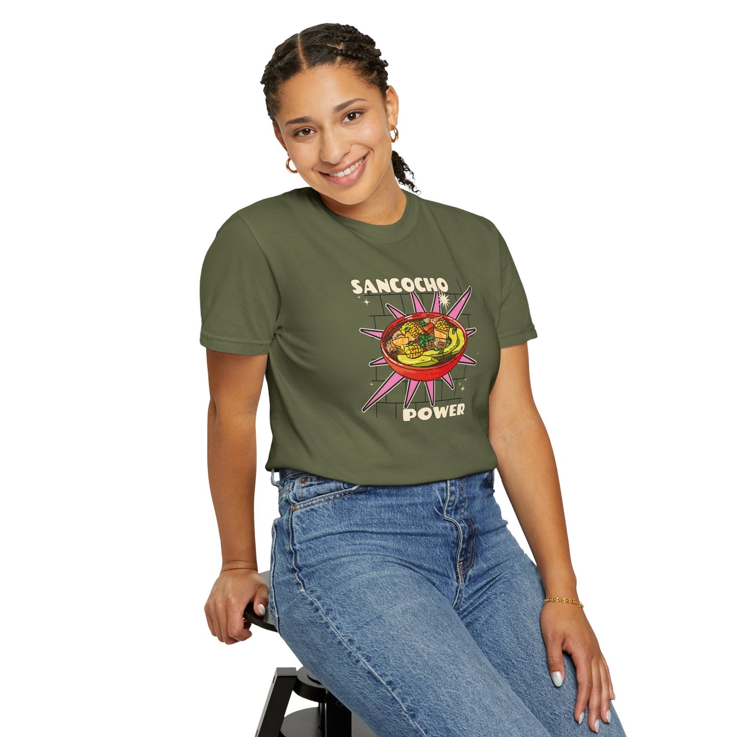 Sancocho Power Colombia Unisex T-Shirt - Vibrant and Fun Culinary Wear