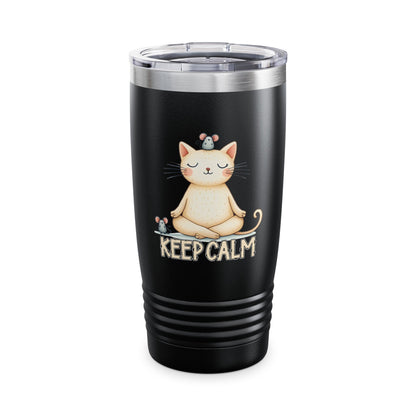 Vaso de cuello anillado Keep Calm Cat