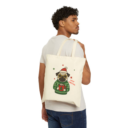 Christmas Doggy Tote Bag