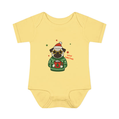 Baby Bodysuit Christmas with Funny Dog Infant