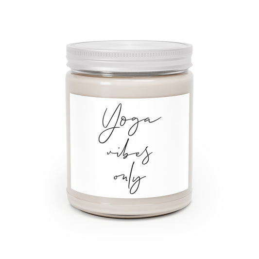 Vela de soja perfumada Yoga Vibes Only