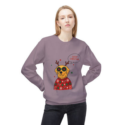 Woof Christmas Sweatshirt Unisex