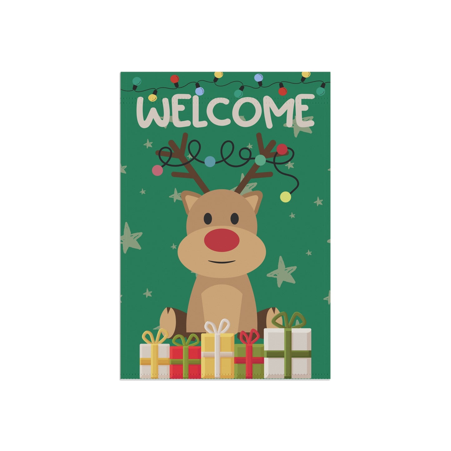 Festive Garden Flag - Welcome Reindeer Holiday Decor