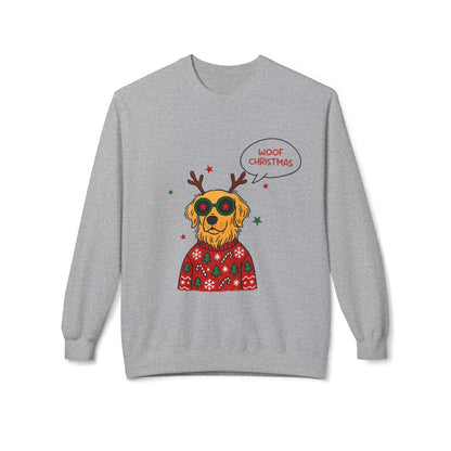 Woof Christmas Sweatshirt Unisex