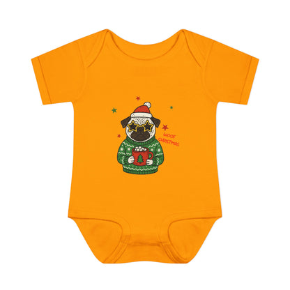 Baby Bodysuit Christmas with Funny Dog Infant