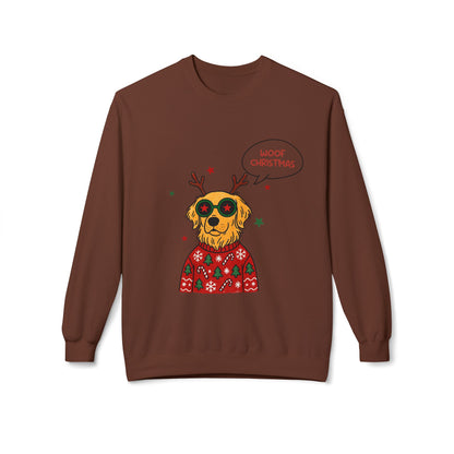 Woof Christmas Sweatshirt Unisex