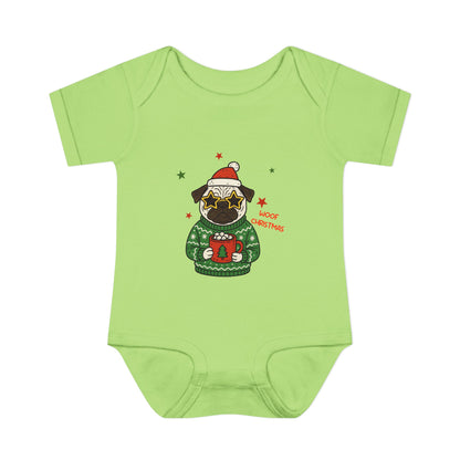 Baby Bodysuit Christmas with Funny Dog Infant