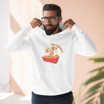 Playful Three-Panel Fleece Hoodie - Perfect for Cozy Days and Fun Gatherings