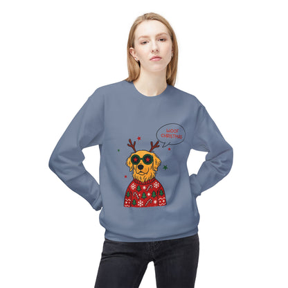 Woof Christmas Sweatshirt Unisex