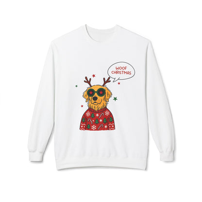 Woof Christmas Sweatshirt Unisex