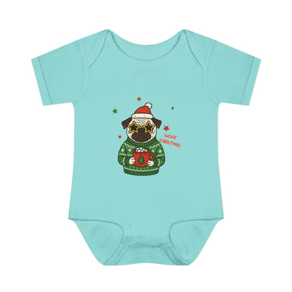 Baby Bodysuit Christmas with Funny Dog Infant