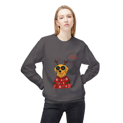 Woof Christmas Sweatshirt Unisex