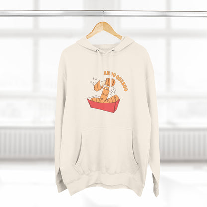 Playful Three-Panel Fleece Hoodie - Perfect for Cozy Days and Fun Gatherings
