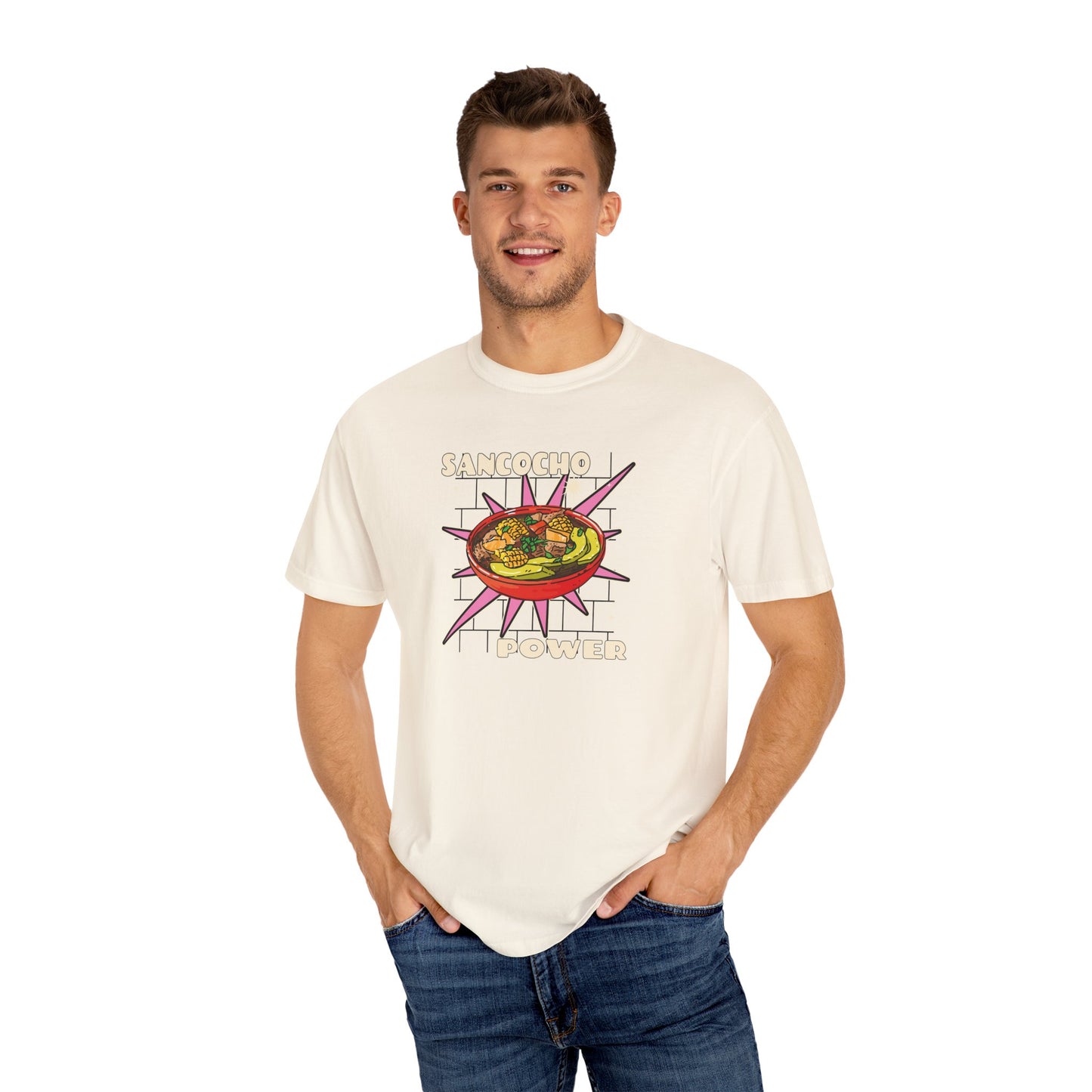 Sancocho Power Colombia Unisex T-Shirt - Vibrant and Fun Culinary Wear