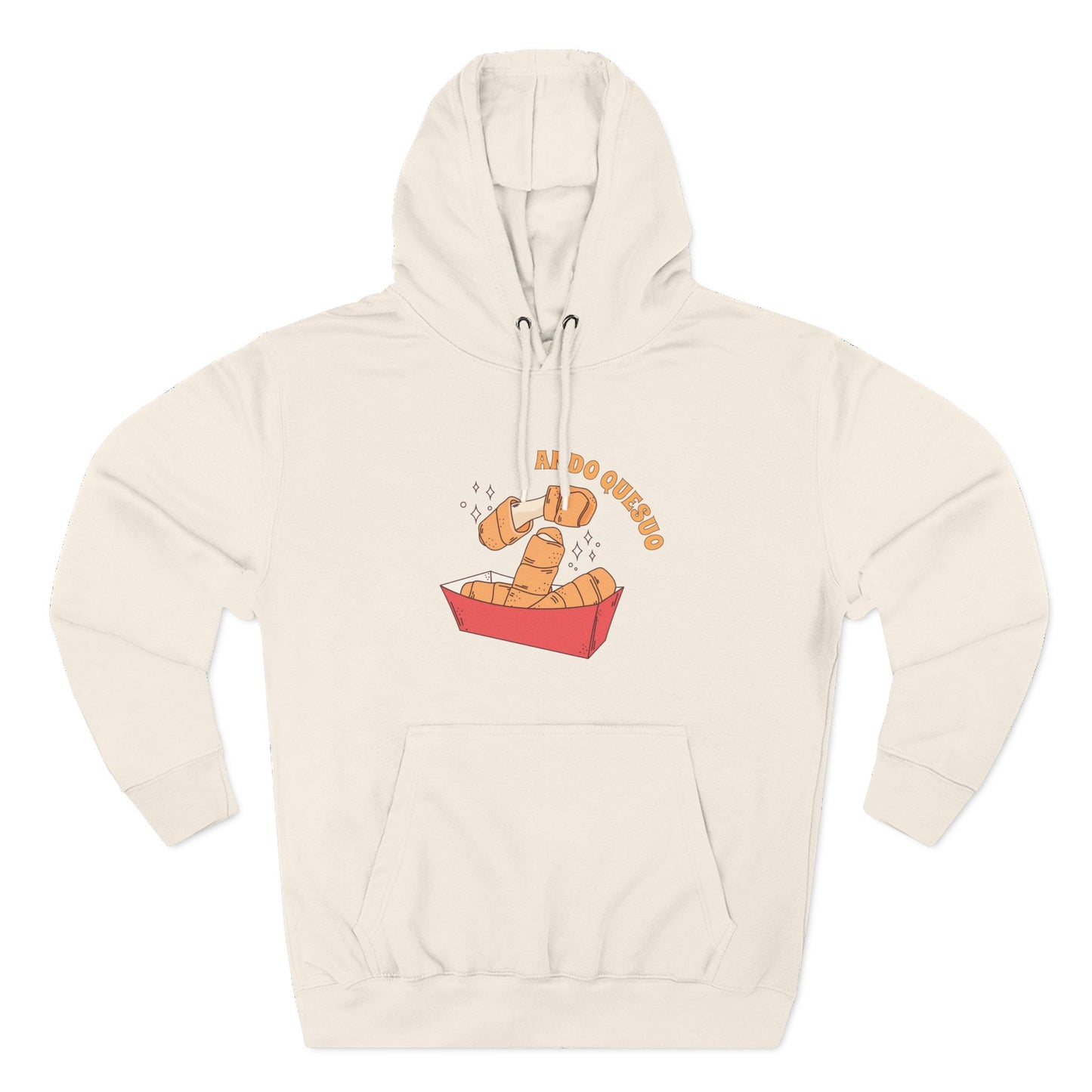 Playful Three-Panel Fleece Hoodie - Perfect for Cozy Days and Fun Gatherings