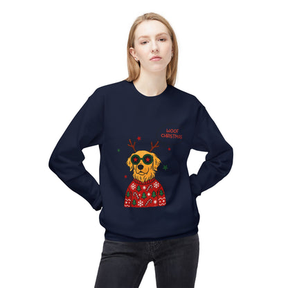 Woof Christmas Sweatshirt Unisex