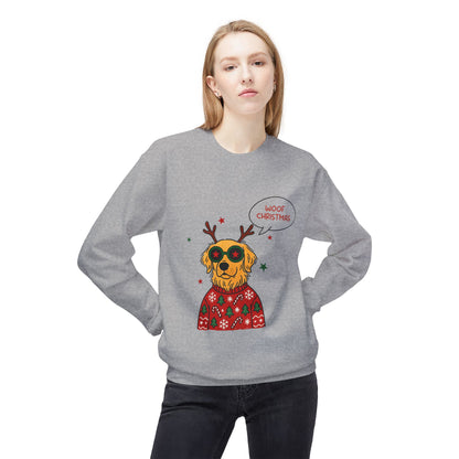 Woof Christmas Sweatshirt Unisex