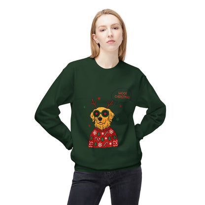 Woof Christmas Sweatshirt Unisex