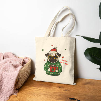 Christmas Doggy Tote Bag
