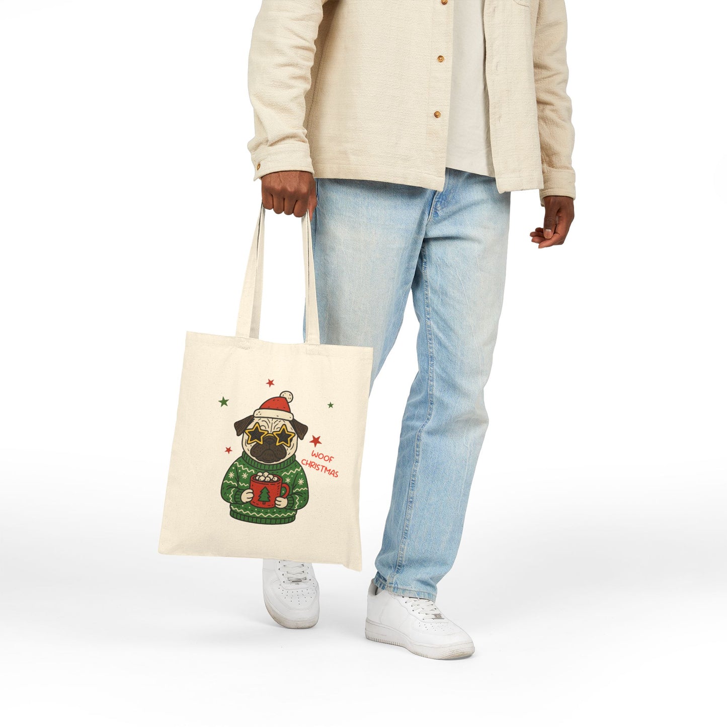 Christmas Doggy Tote Bag