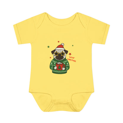 Baby Bodysuit Christmas with Funny Dog Infant