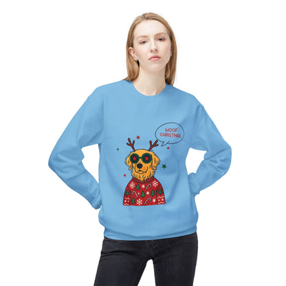 Woof Christmas Sweatshirt Unisex