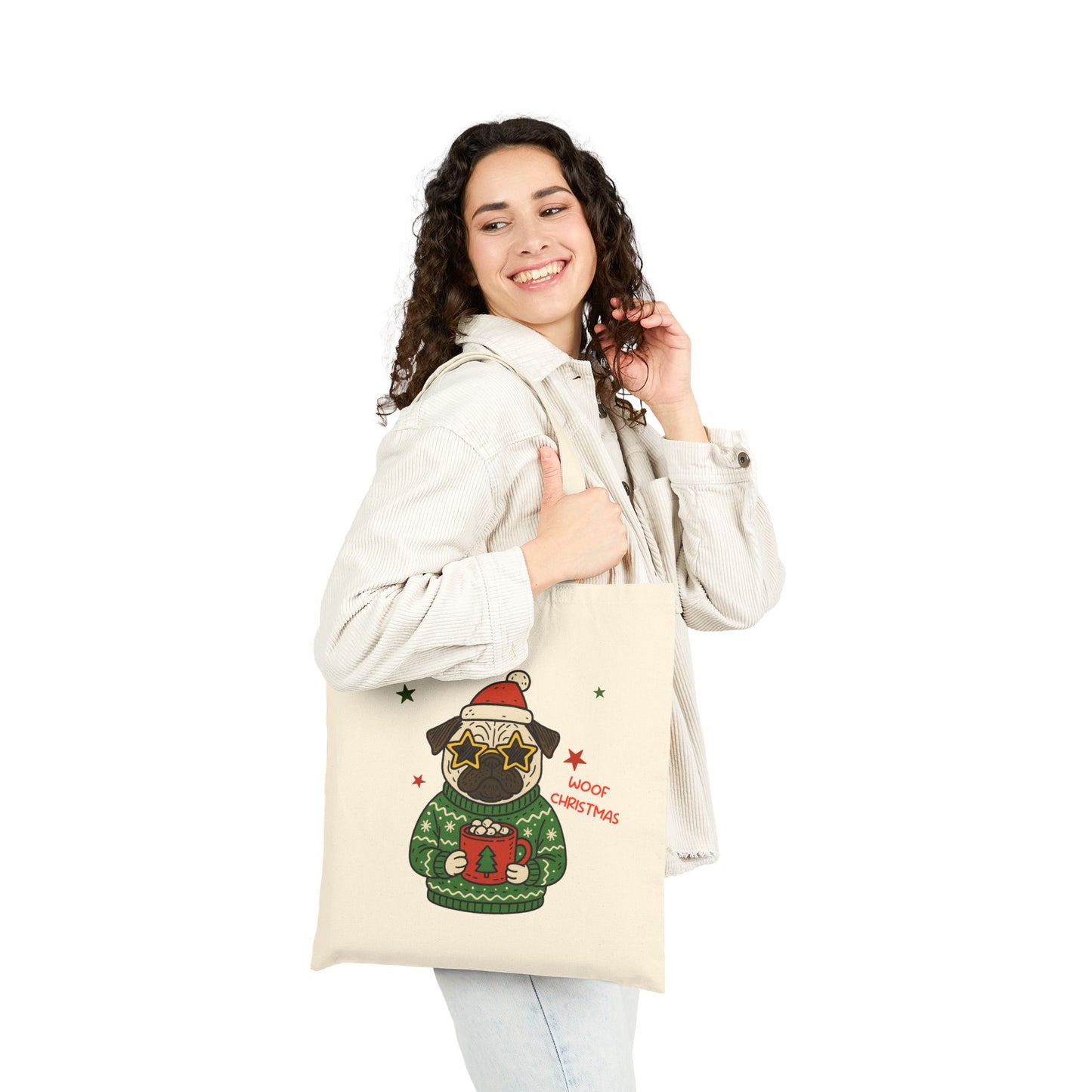 Christmas Doggy Tote Bag